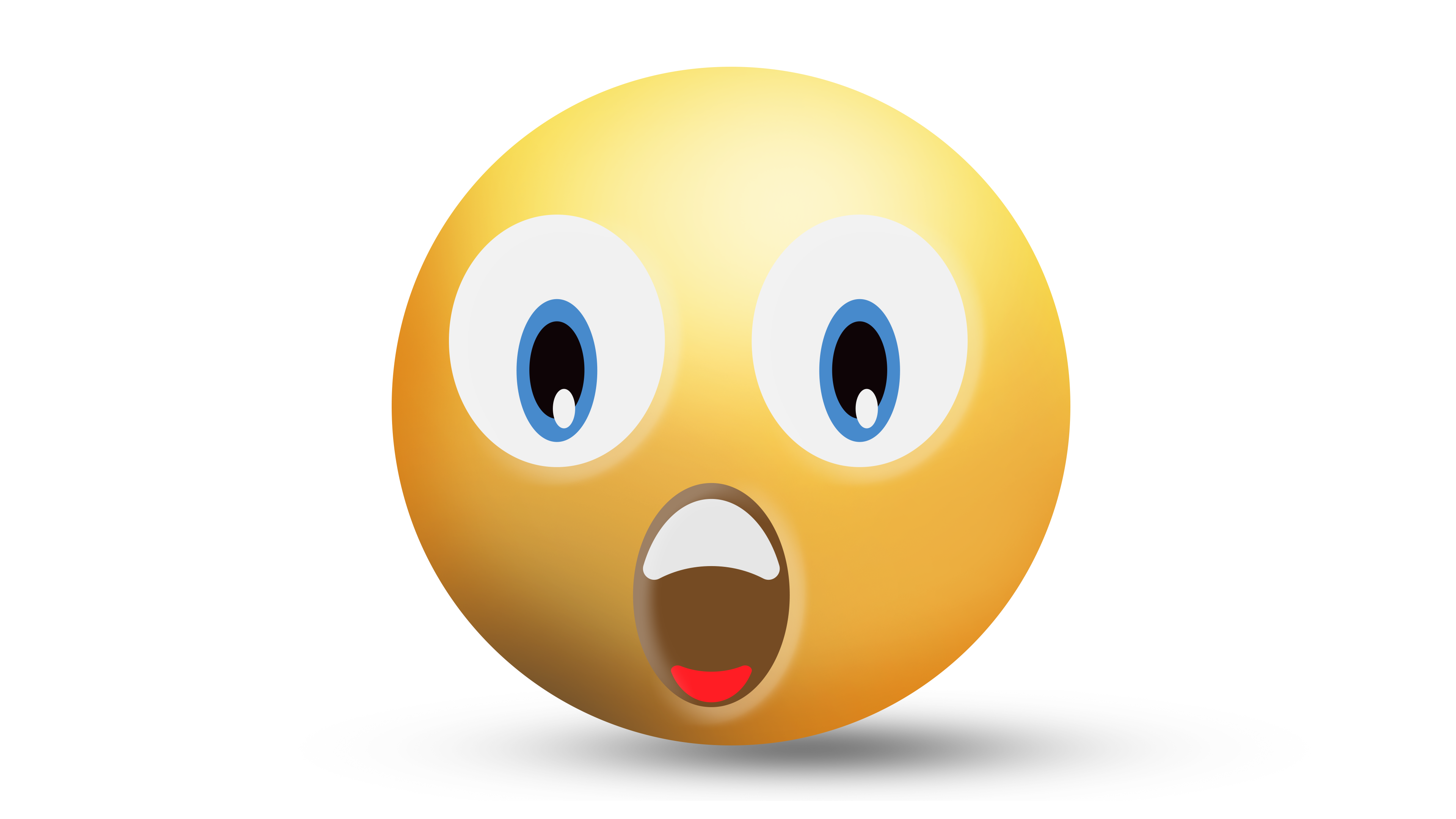 Shocked 3D Emoji Png VeeForu