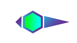 Green Purple and cyan color thin arrow png