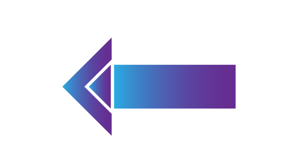 Purple Cyan and teal color Gradient hand drawn arrow png