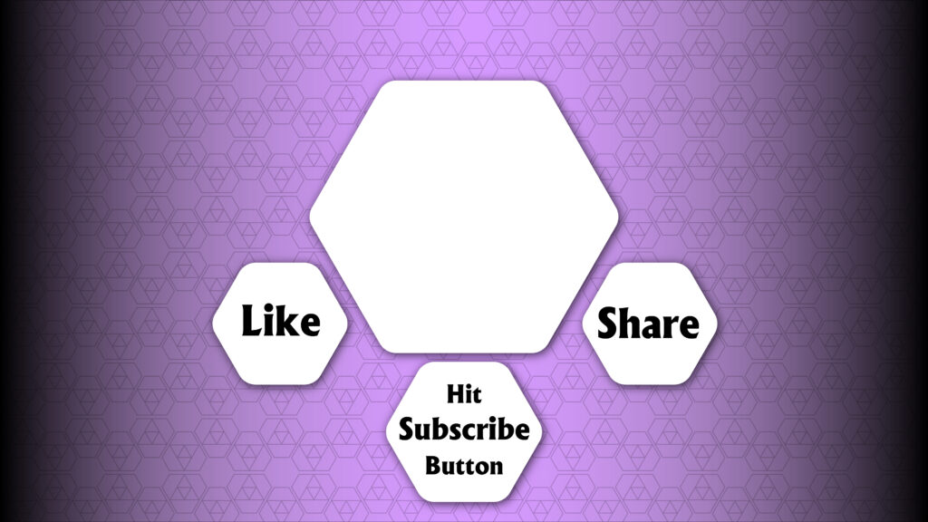 Purple gradient hexagonal pattern design youtube end screen download