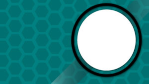 hexagon pattern tiles simple white circle color dark cyan youtube thumbnail template