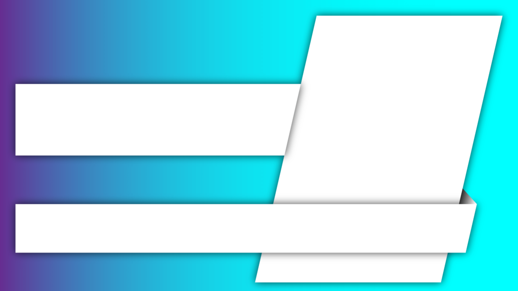 simple gradient background with square banner cyan Color youtube thumbnail template