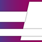 simple gradient background with square banner purple Color youtube thumbnail template