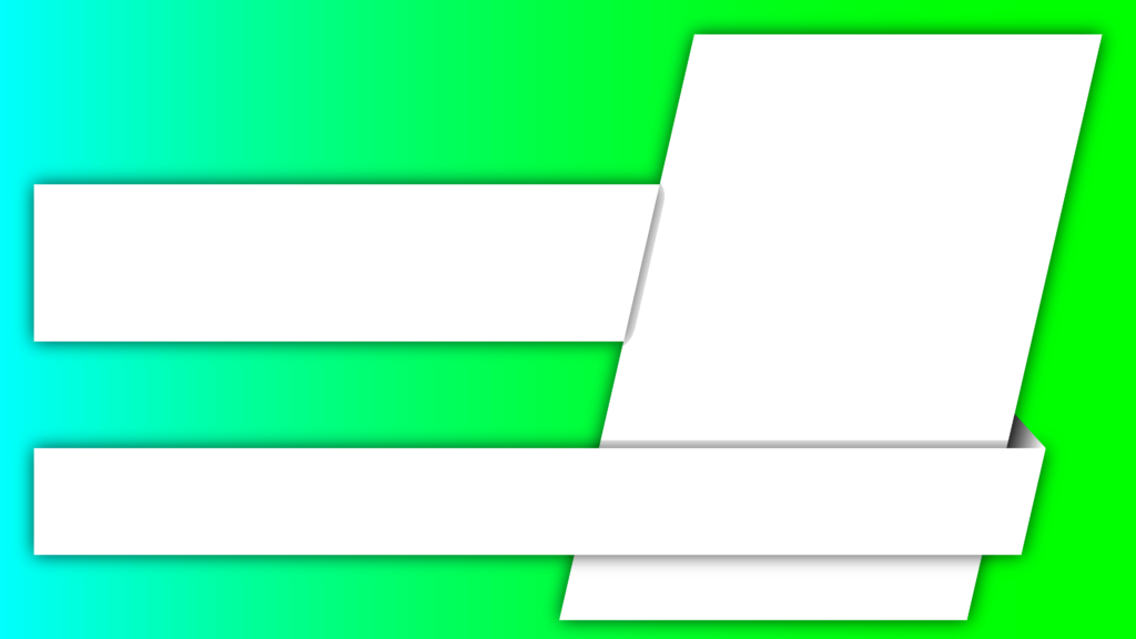 two oposite colored gradient green Color youtube thumbnail template