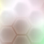 Honeycomb pattern gradient abstract background.