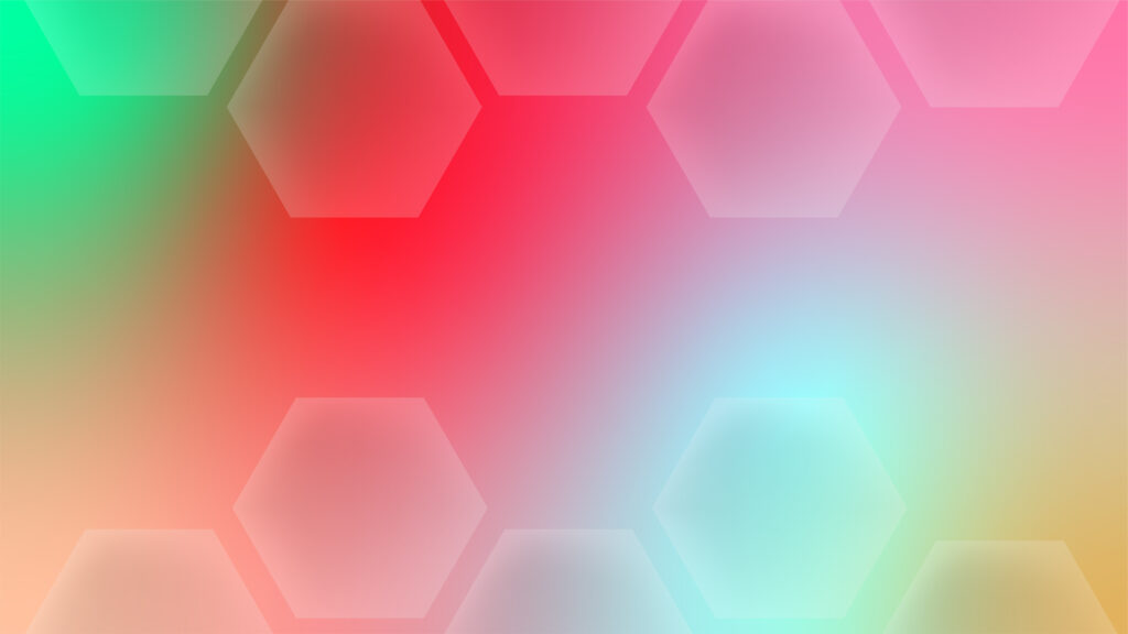 Red Honeycomb pattern gradient abstract background.