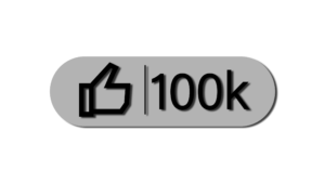 100k likes grey color png