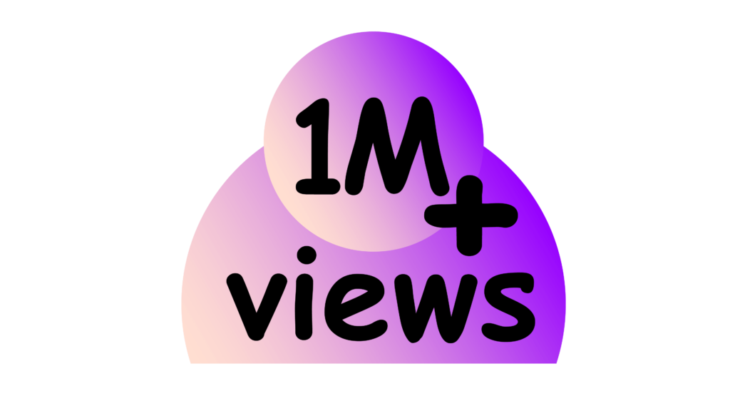 One Million Plus Views Vector. views sticker for Social Network friends or  followers, like Stock Vector | Adobe Stock