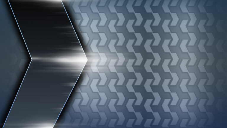 Gaming background with metal plate arrow