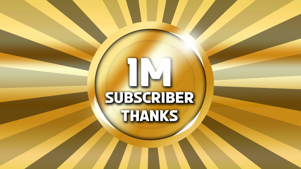 1M youtube subscriber complete thanks thank you so much msg image png