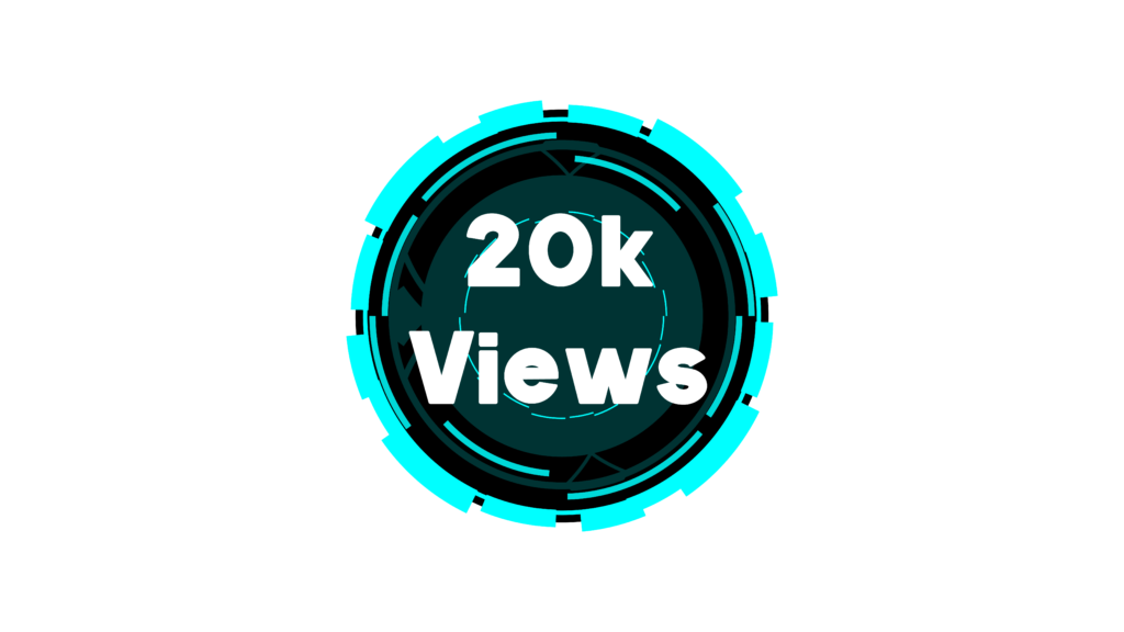 20k Views PNG Downloads Stunning circle Graphics with Black and Cyan sci fi HUD Displays