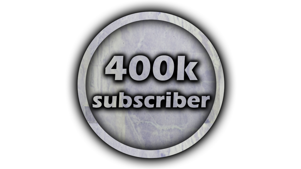 400K subscriber complate PNG Free Download 400k Subs PnG
