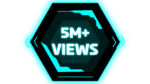 5 Million View PNGs Sci Fi Inspired hexagon UI Designs with Virtual Screens and Cyan Lines