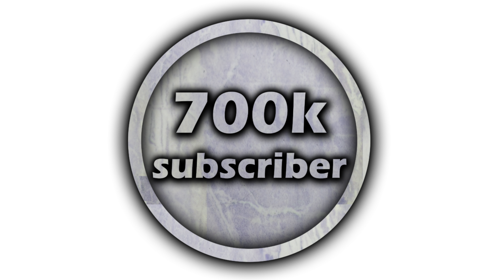 700K subscriber complate PNG Free Download 700k Subs PnG
