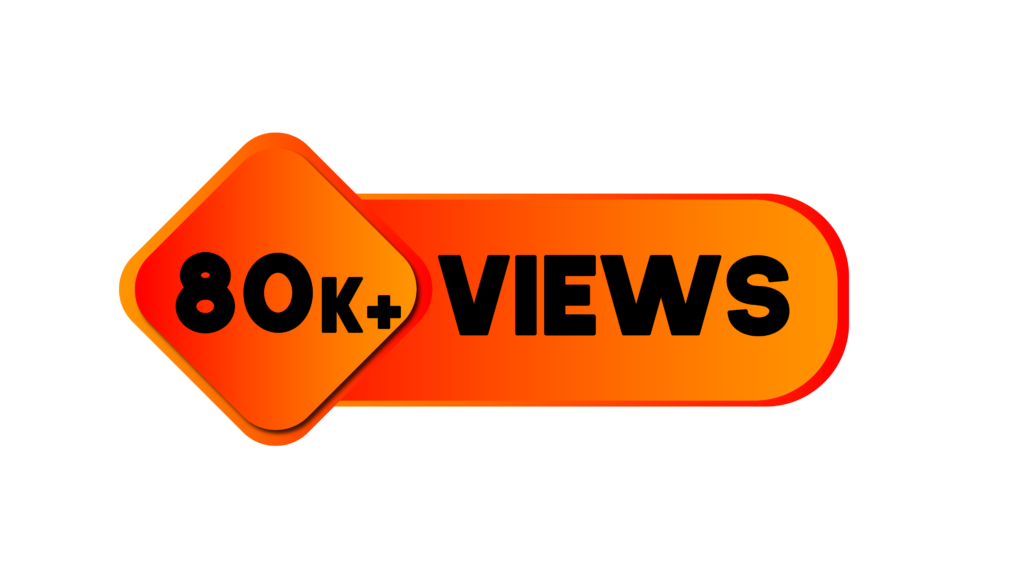 80k views YouTube icon PNG