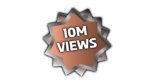 Brown Color 10M views PNG