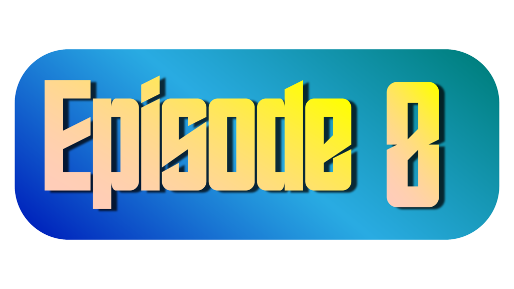 Youtube Episode 8 png in Yellow color