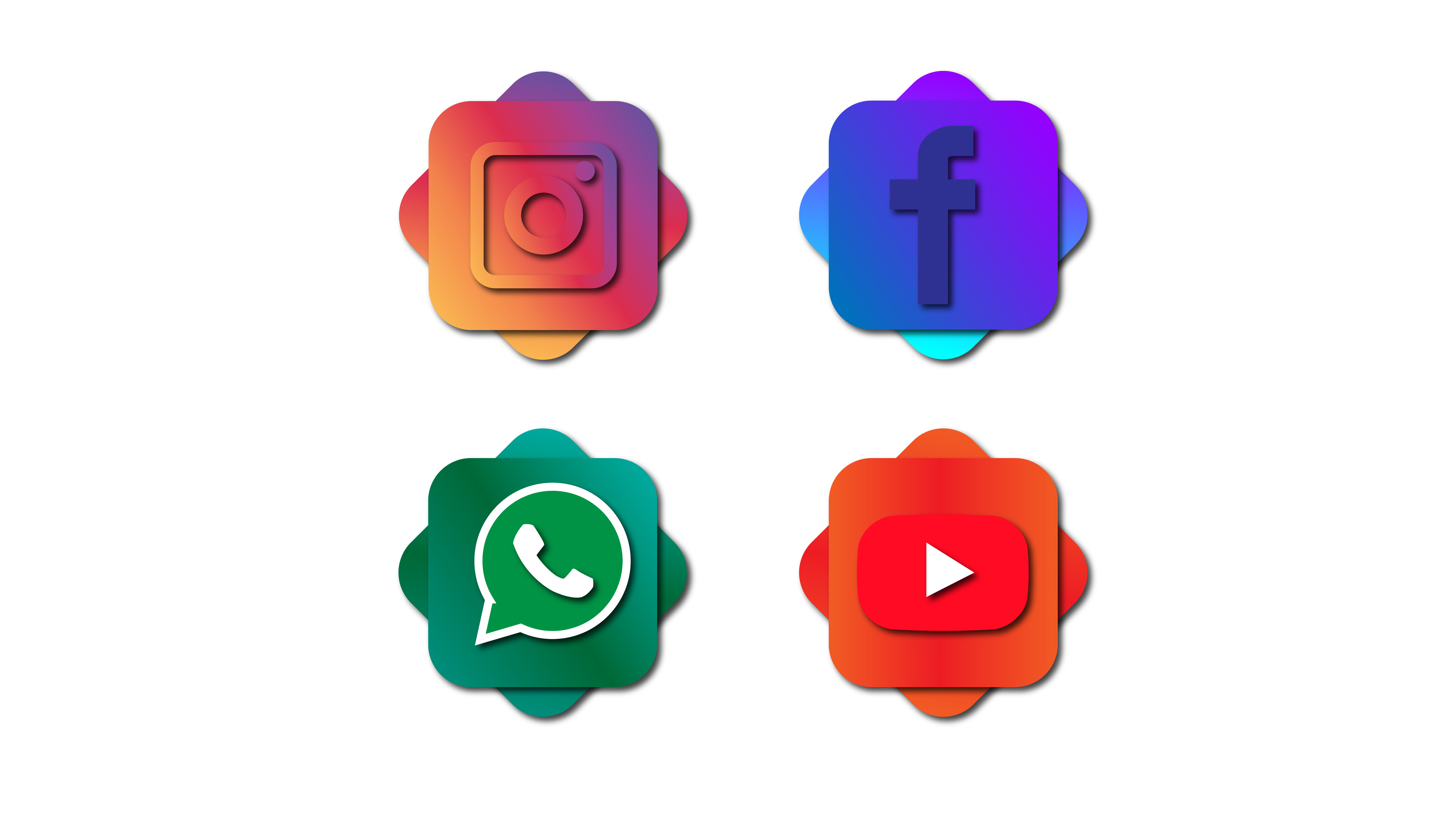 logo #facebook #instagram #twitter #youtube - Logo Facebook Instagram  Twitter Youtube, HD Png Download - vhv