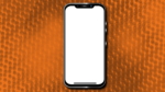 Orange background, mobile png thumbnail