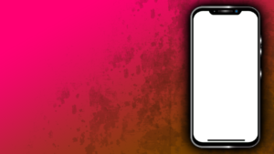 Pink background with mobile transparent png