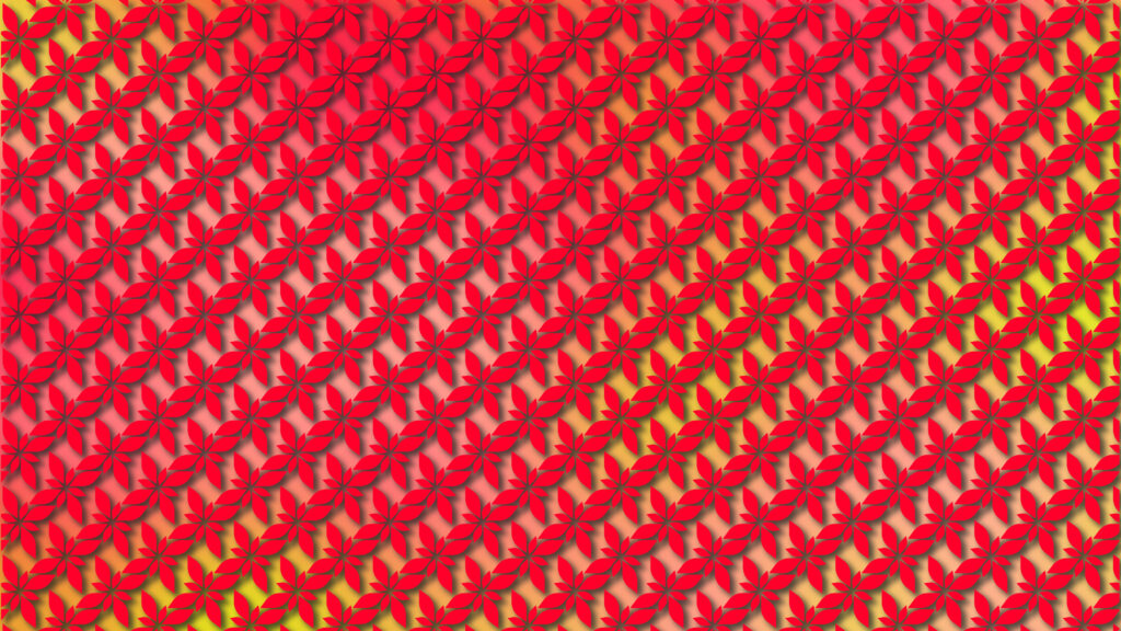 Geometric Pattern Red Background A Harmonious Blend of Shapes