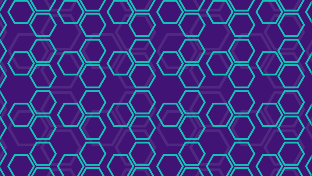 Hexagonal seamless pattern background with purple color