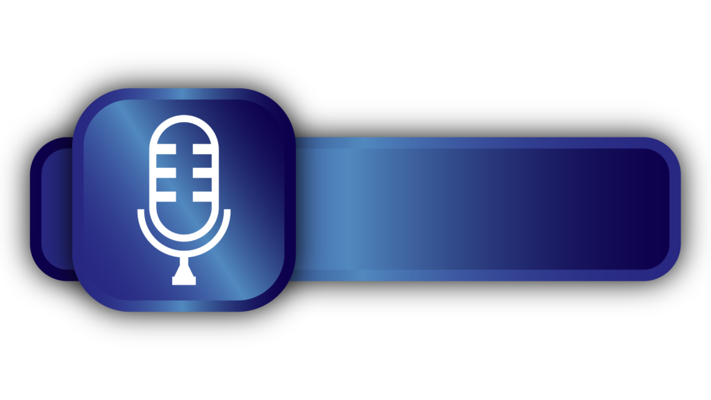 High Quality Podcast blue PNG Symbols Showcase Your Passion for Audio Content.