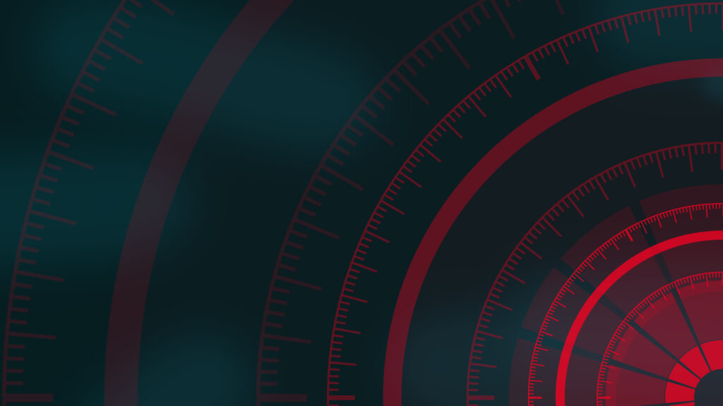 abstract design using artificial intelligence theme with Red circle Background