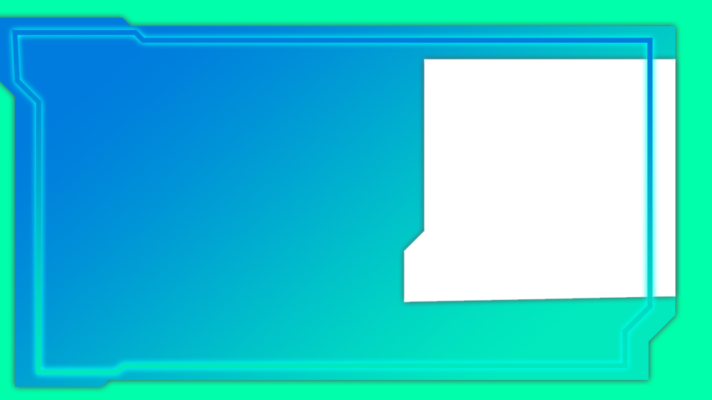 Futuristic green youtube thumbnail template png