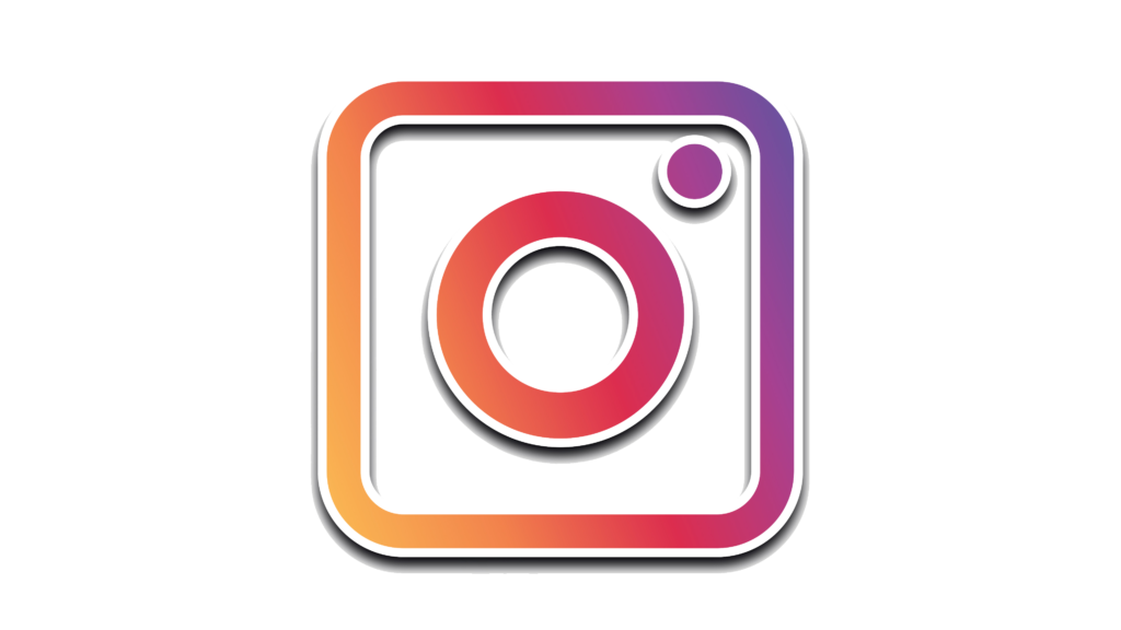 Gradient purple and orange instagram logo transparent
