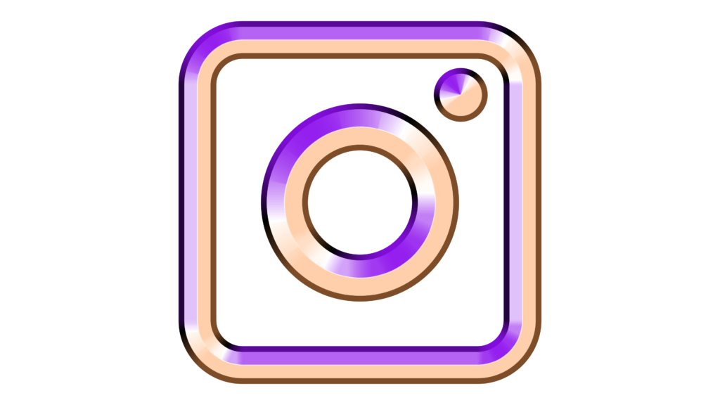 Purple color instagram logo png white