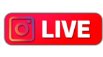 Simple red color instagram live png