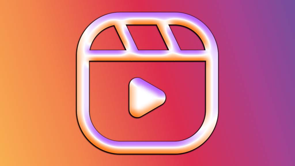instagram reels logo background