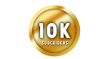 Insta 10k , 10 thounds subscribers PNG in golden circle