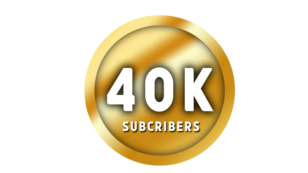 Insta 40k , 40 thounds subscribers PNG in golden circle