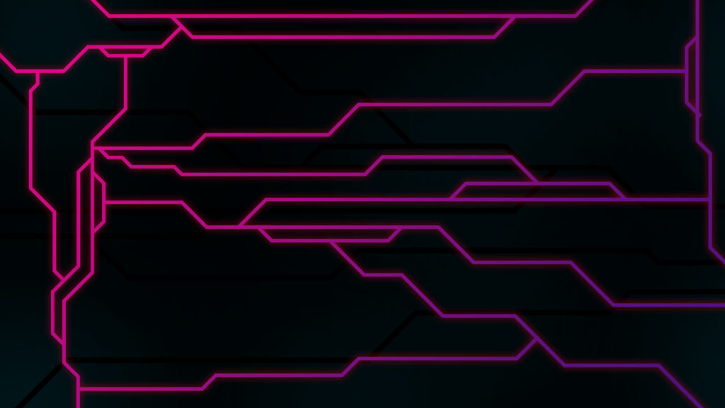 Neon Nova Abstract Red Background with Sci Fi Gaming HUD Elements