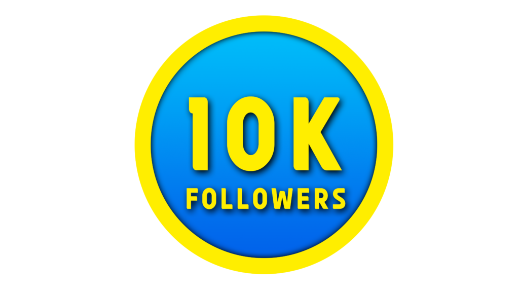 Insta 10k followers png in yellow color circle