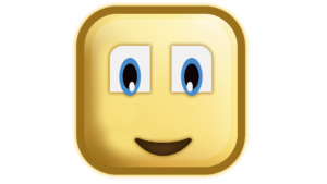 3D emoji png with suare face brown color download