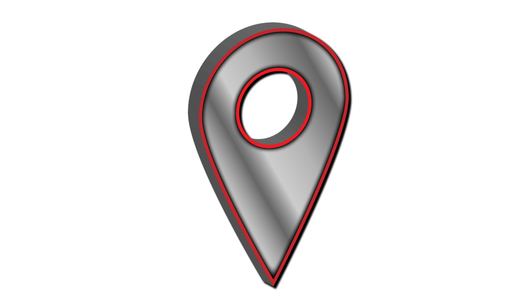 3D loaction png , silver color GPS pin transparent image