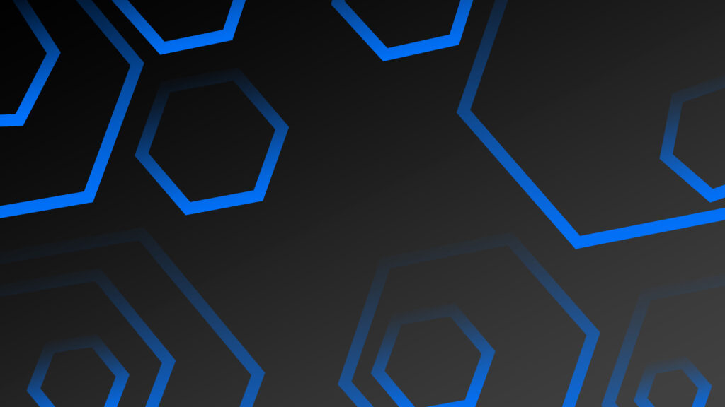 Abstract hexagone blue color background , Dark grey metalic wallpaper