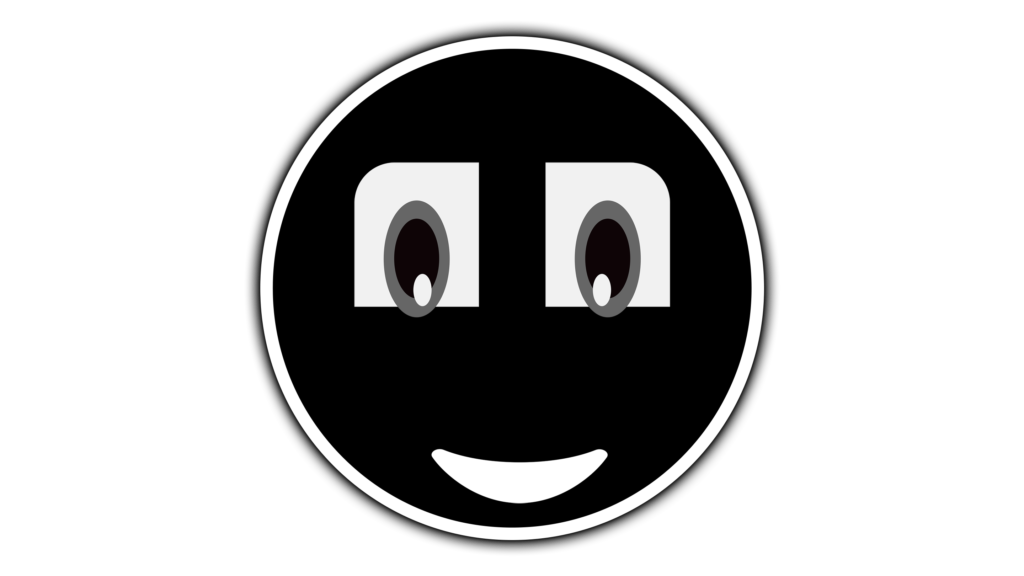 Black circle emoji hd png