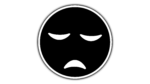 Black color attitude emoji png