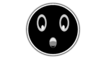 Black color emoji icon png