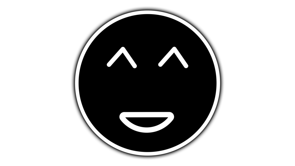 Black color smily icon free download