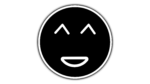 Black color smily icon free download