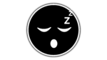 Black color thinking emoji png free download with full hd size