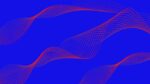 Blue Color Abstract Background with red wave lines Full HD BG
