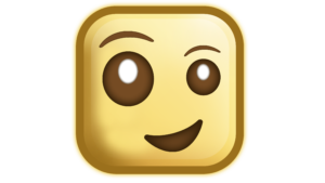 Brown color square cute emoji png free download