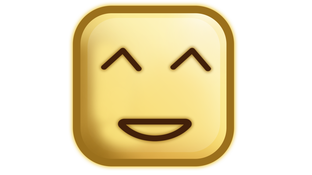 Closed eyes emoji background png square shape