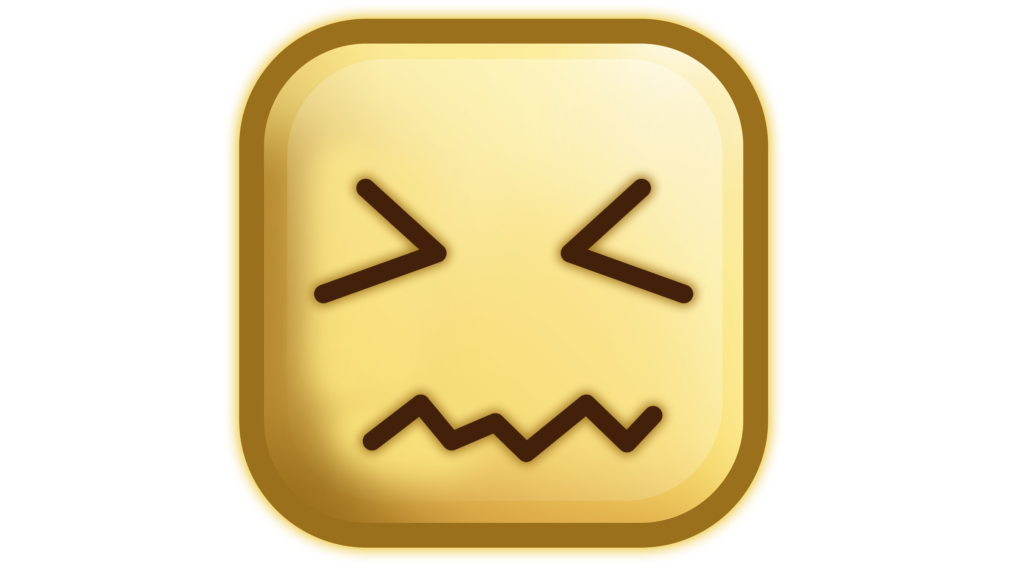 Confused icon emoji png sqaure shape design